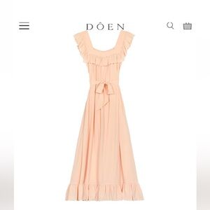 DOEN SYCAMORE DRESS IN SUNLIT CORAL, size XL never worn.